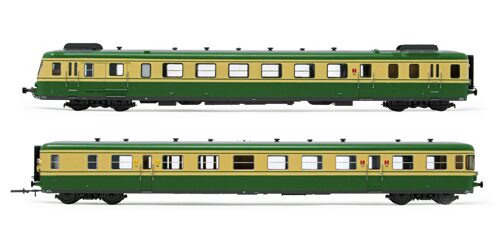 Jouef HJ2386S SNCF Triebwagen 2-teilig X2700 grün/gelb DCS Ep.IV